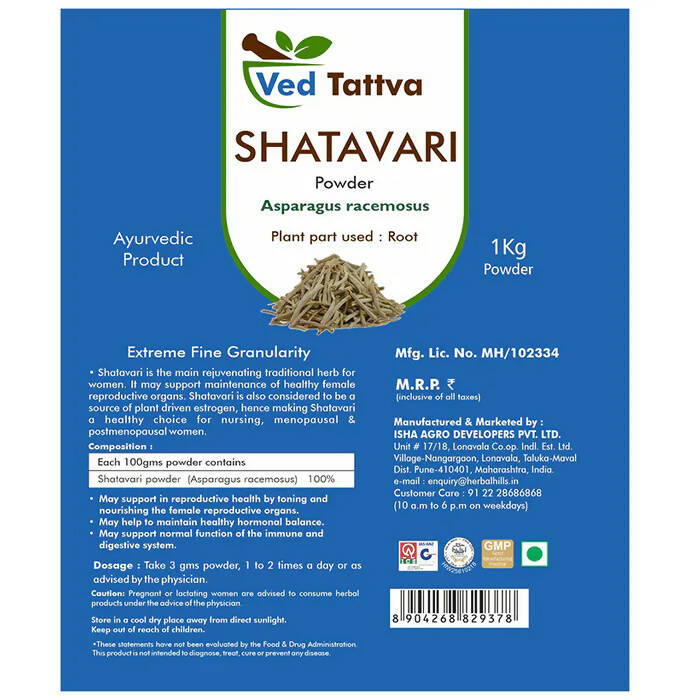 Ved Tattva Shatavari Powder - Distacart