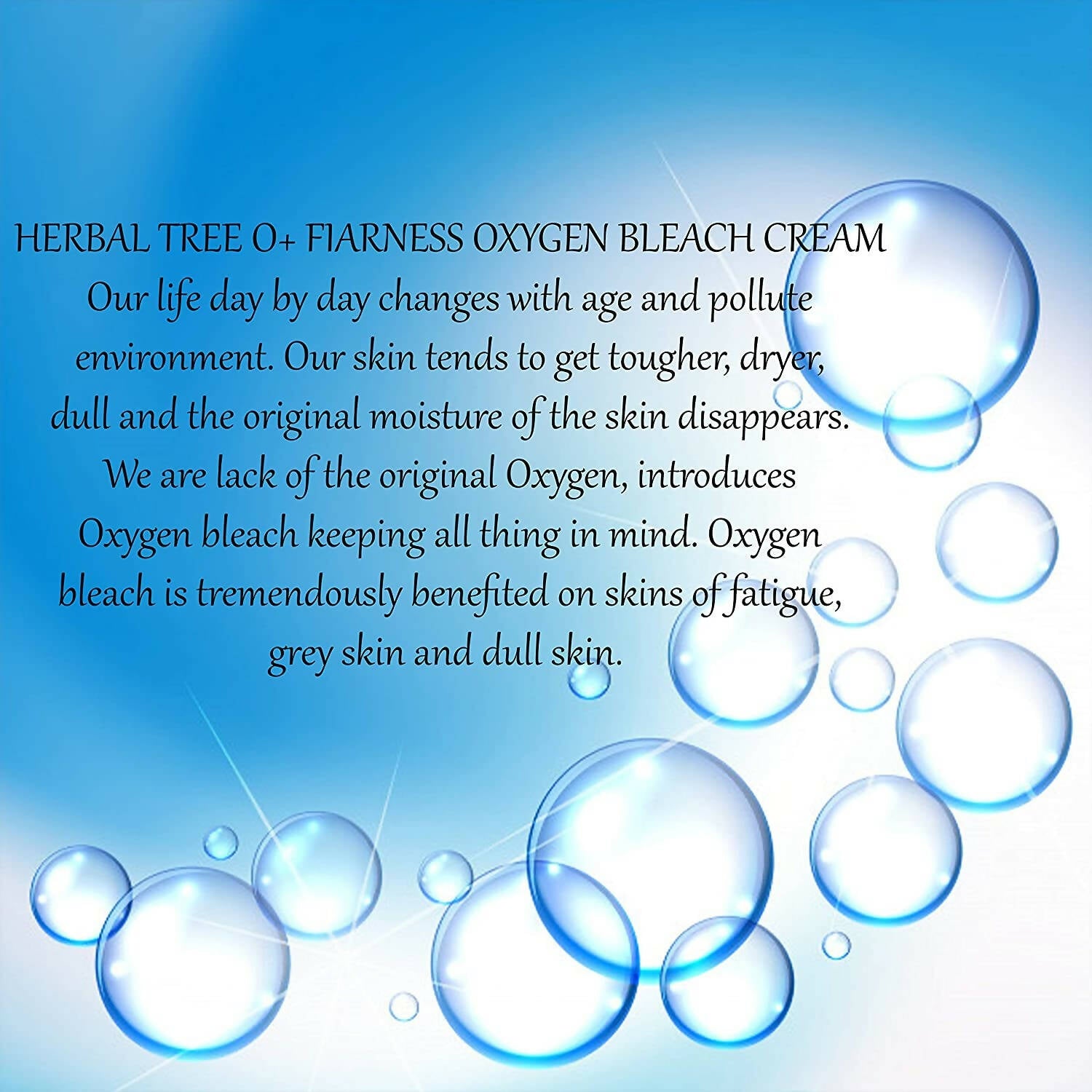 Herbal Tree O+ Bleach Cream For Extra Fairness - Distacart