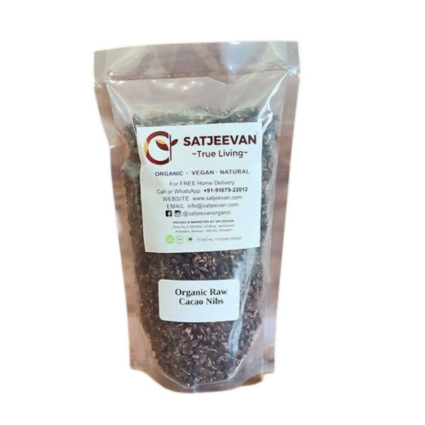 Satjeevan Organic Raw Cacao Nibs - Distacart