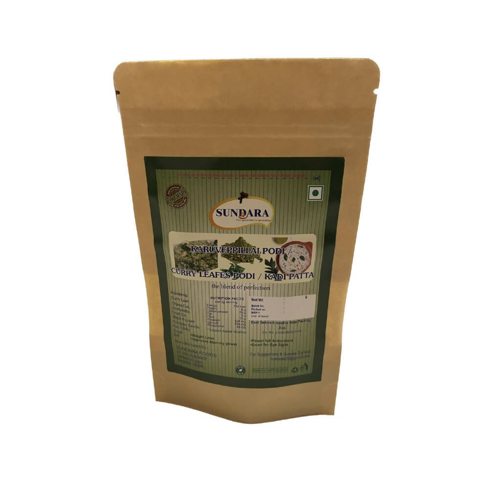 Sundara Karuveppillai Podi / Curry Leaf Podi / Kadi Patta - Distacart