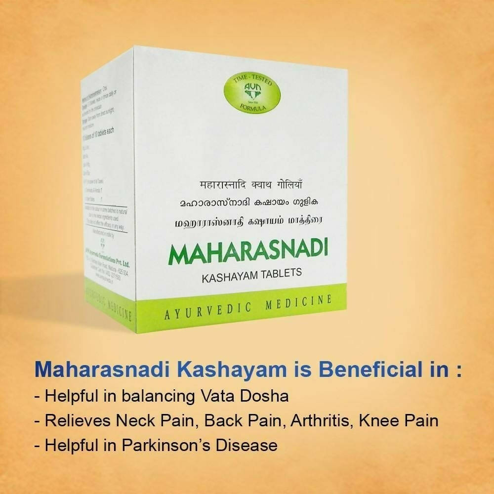 AVN Ayurveda Maharasnadi Kashayam Tablets - Distacart
