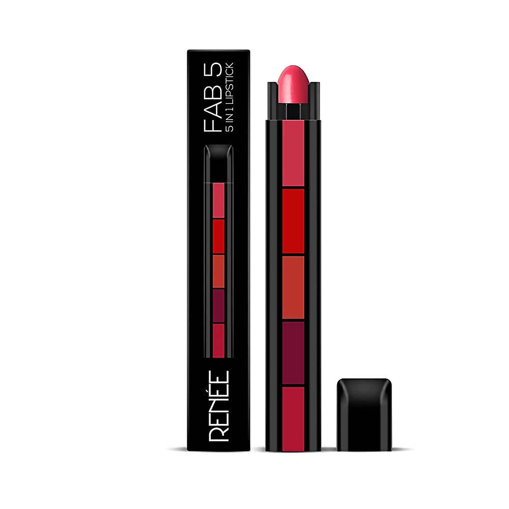 Renee Fab 5 Matte Finish 5 In 1 Lipstick - Distacart