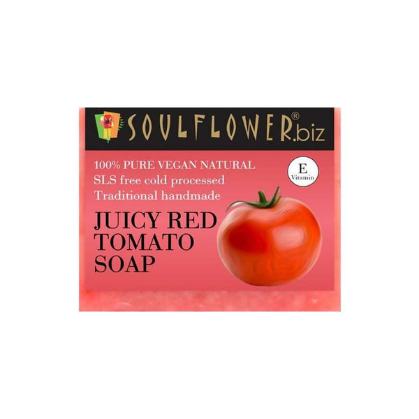 Soulflower Juicy Red Tomato Handmade Soap - Distacart
