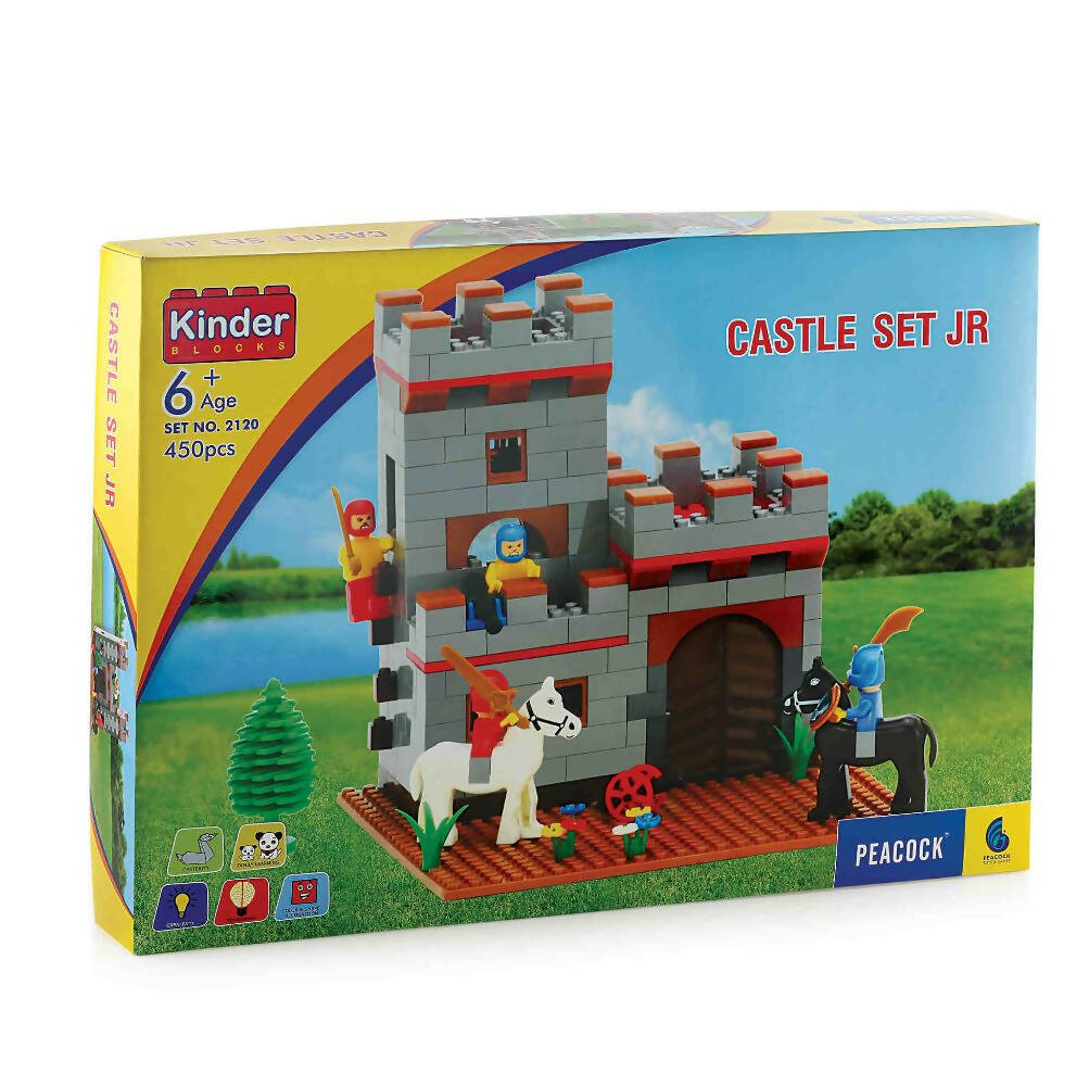 Peacock Castle Set Smart Junior Educational Learning Building Block Set For Kids - Distacart