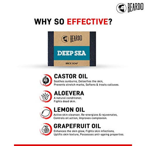 Beardo Deep Sea Brick Soap - Distacart