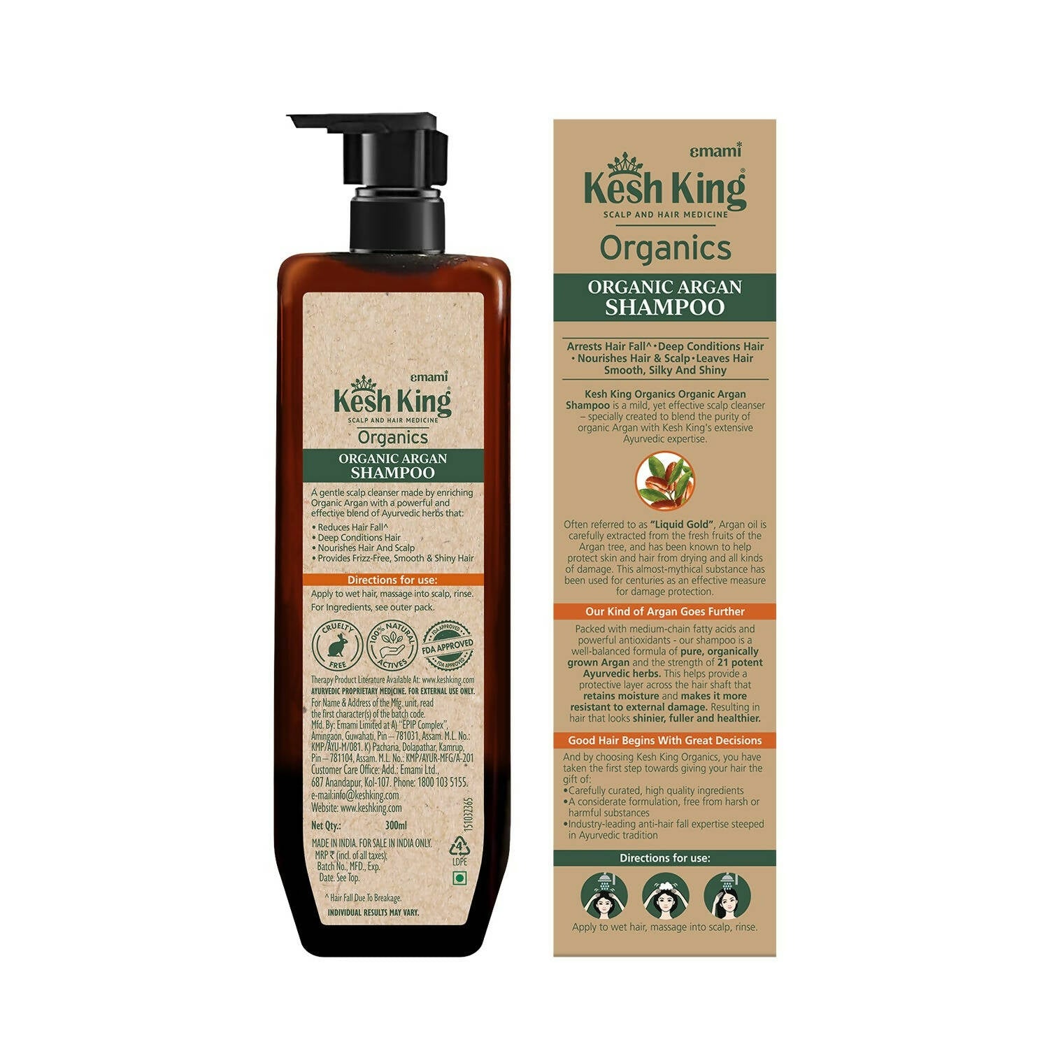 Kesh King Organics Argan Shampoo - Distacart