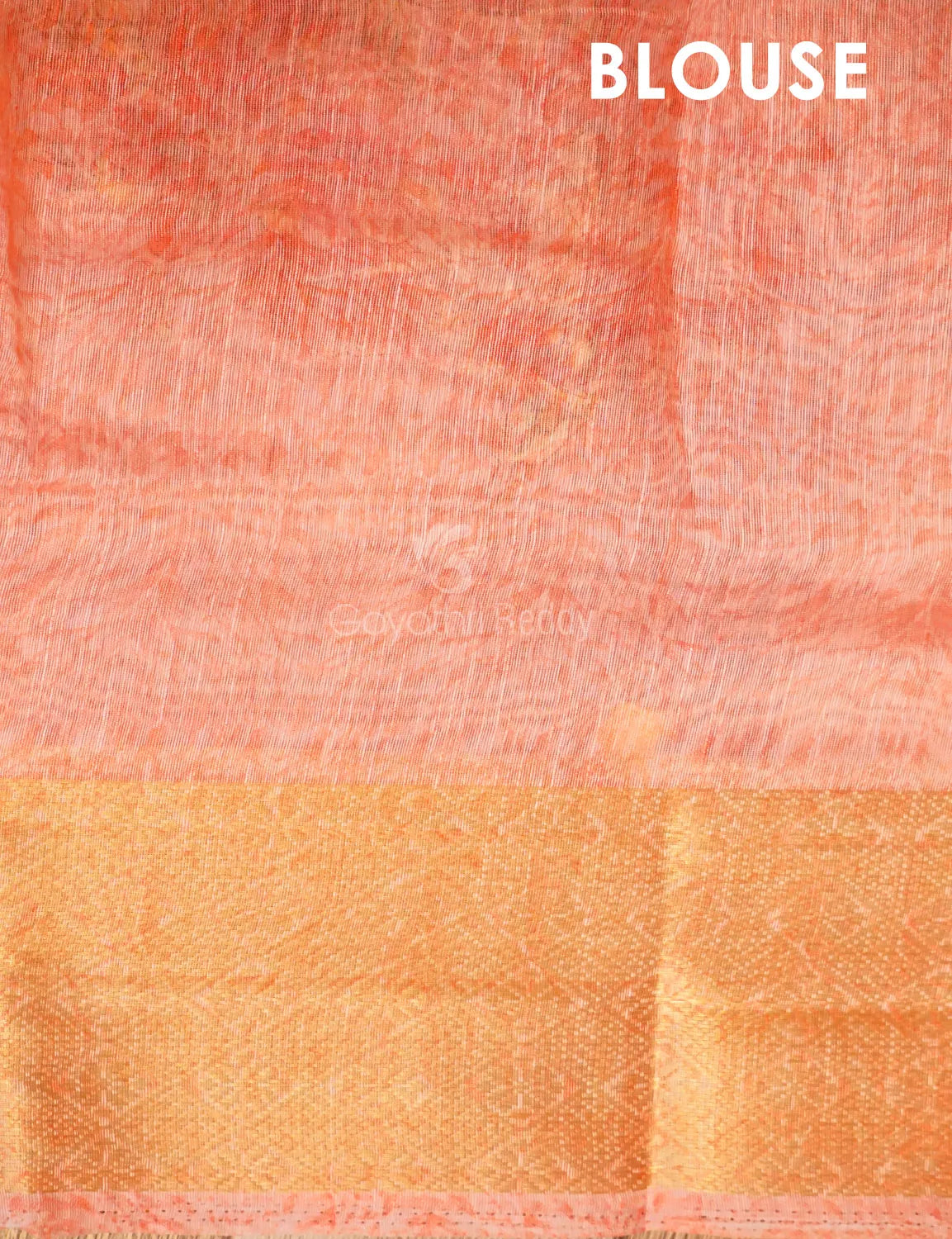 Baby Pink Colour Floral Print Semi Chanderi Saree By Gayathri Reddy Designer Studio - Distacart