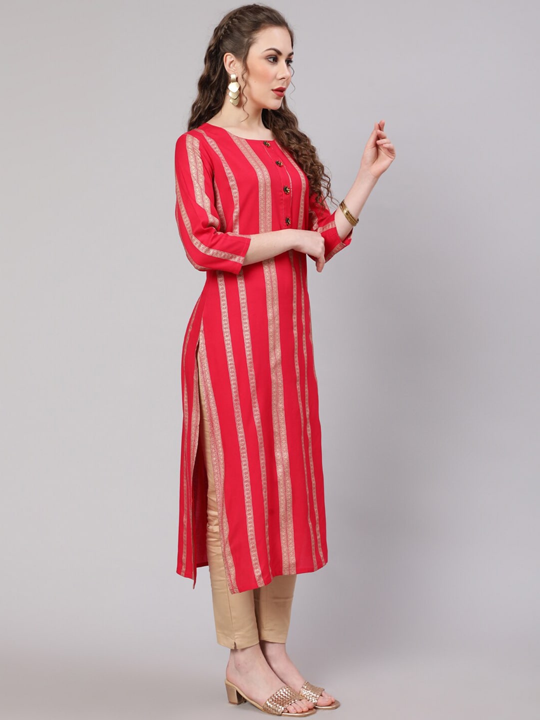 Kalini Women Ethnic Motifs Printed Indie Prints Kurta - Distacart