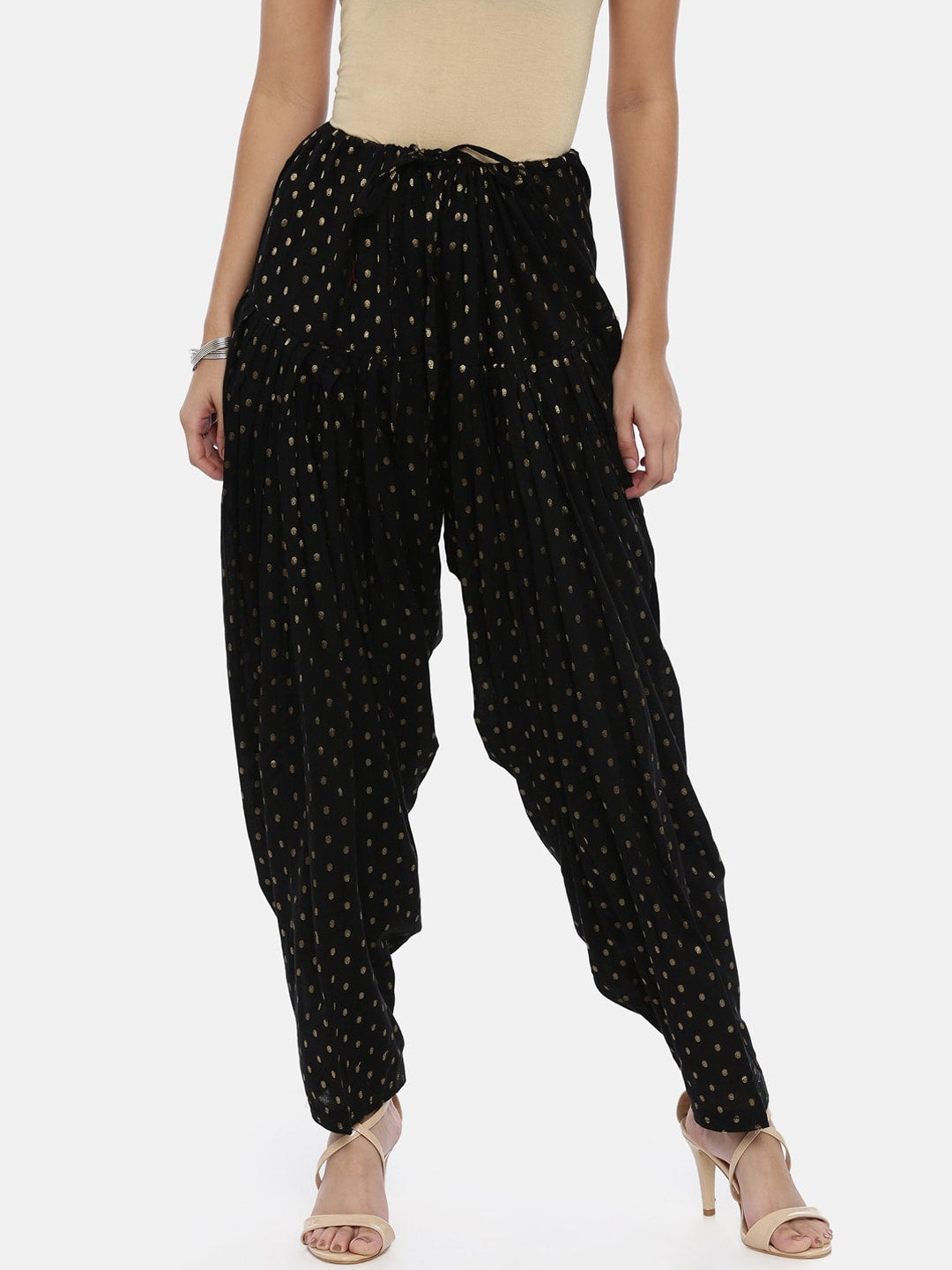 Souchii Black Woven Design Patiala - Distacart