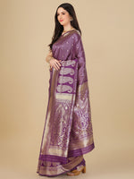 Thumbnail for Kalini Ethnic Motif Woven Design Zari Art Silk Banarasi Saree - Distacart