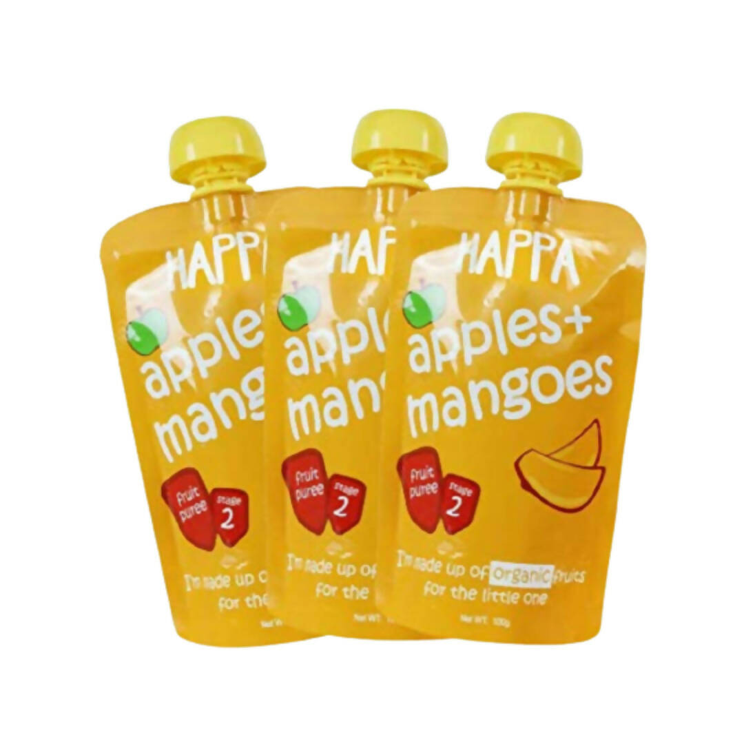 Happa Organic , Fruit Puree (Apple+Mango) - Distacart