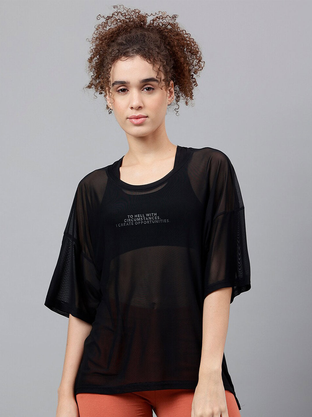 MKH Typography Printed Dri-Fit Relaxed Fit Training or Gym T-Shirt - Distacart