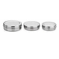 Thumbnail for Stainless Steel Canister Set of 3 (Silver) - Distacart