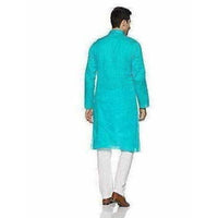 Thumbnail for Manyavar Men's Blended Kurta & Pyjama - Distacart
