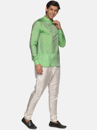 Thumbnail for Sethukrishna Green Kurta with Pyjamas For Men - Distacart
