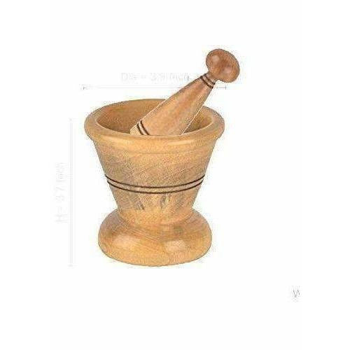 Wooden Spice Masher Mortar & Pestle - Distacart