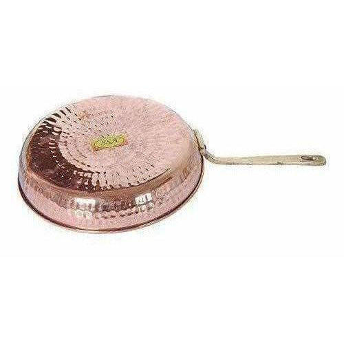 Copper Fry Pan Tadka Pan - Frying Cooking Serving Dishes - Distacart