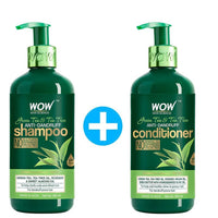 Thumbnail for Wow Skin Science Green Tea & Tea Tree Anti-Dandruff Shampoo & Conditioner - Distacart