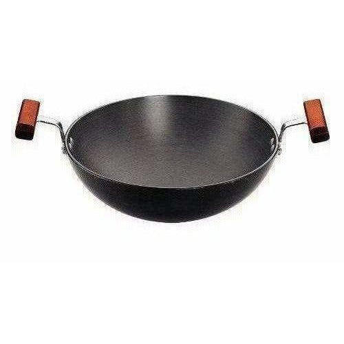 Hard Anodised Round Bottom Deep-Fry Pan - Distacart