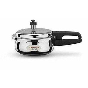 Butterfly Blue Line Curve Stainless Steel Pressure Cooker - 2 Litre - Distacart