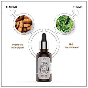 The Man Company Beard Growth Oil With Almond & Thyme - Distacart