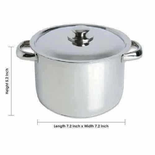 Stainless Steel Cooking Pot with Lid - Distacart