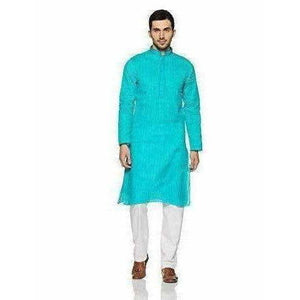 Manyavar Men's Blended Kurta & Pyjama - Distacart