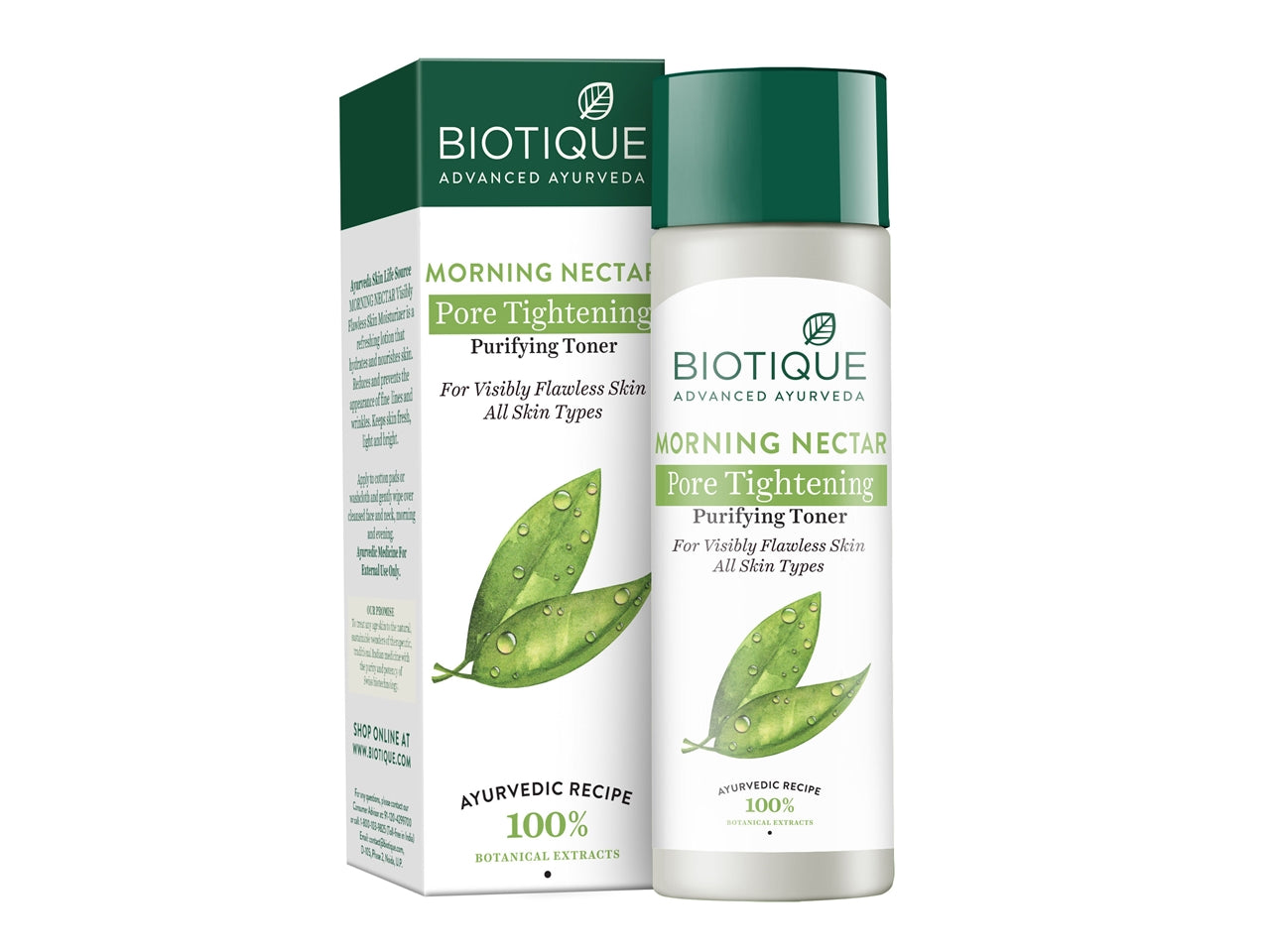 Biotique Advanced Ayurveda Bio Morning Nectar Visibly Flawless Toner - Distacart