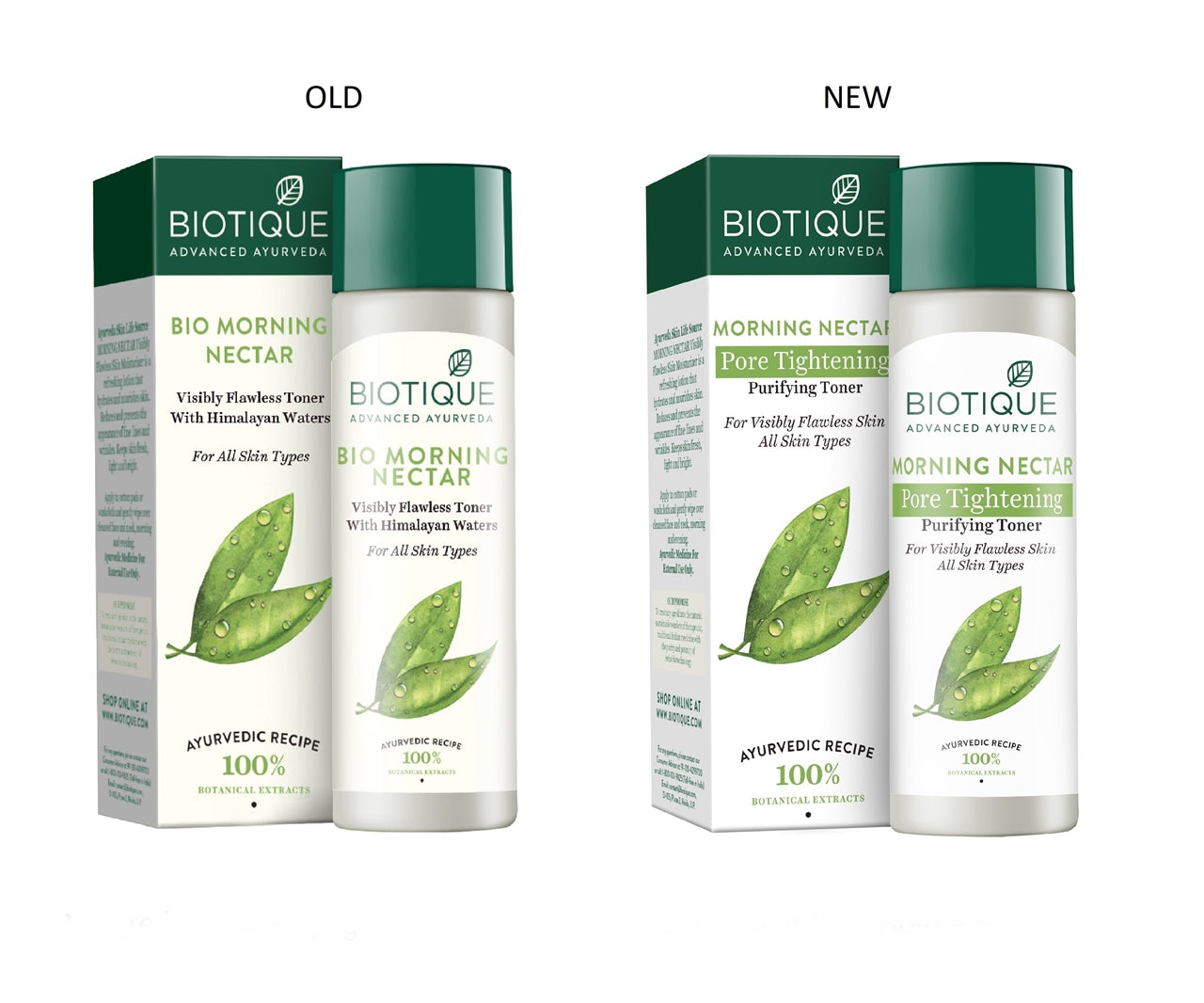Biotique Advanced Ayurveda Bio Morning Nectar Visibly Flawless Toner - Distacart