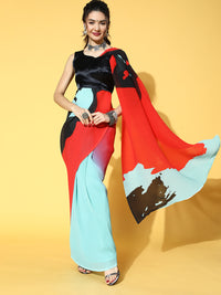 Thumbnail for Saree Mall Blue Saree For Women - Distacart