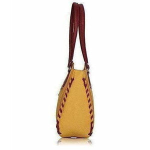Women's Handbag (Beige And Maroon) - Distacart
