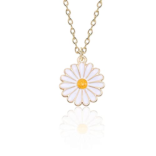 Gold-Toned Alloy Sunflower Pendant Necklace - The Pari - Distacart