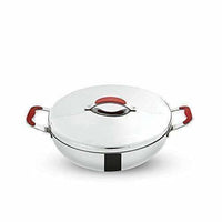 Thumbnail for Stainless Steel Kadai with  Lid - 2.5 Litres - Distacart
