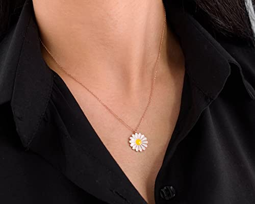Gold-Toned Alloy Sunflower Pendant Necklace - The Pari - Distacart