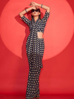 Thumbnail for Tikhi Imli Geometric Printed Saree - Distacart