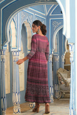 Thumbnail for Juniper Multi Muslin Festive Printed Flared Kurta For Women - Distacart