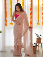 Thumbnail for Mitera Embellished Sequinned Saree - Distacart