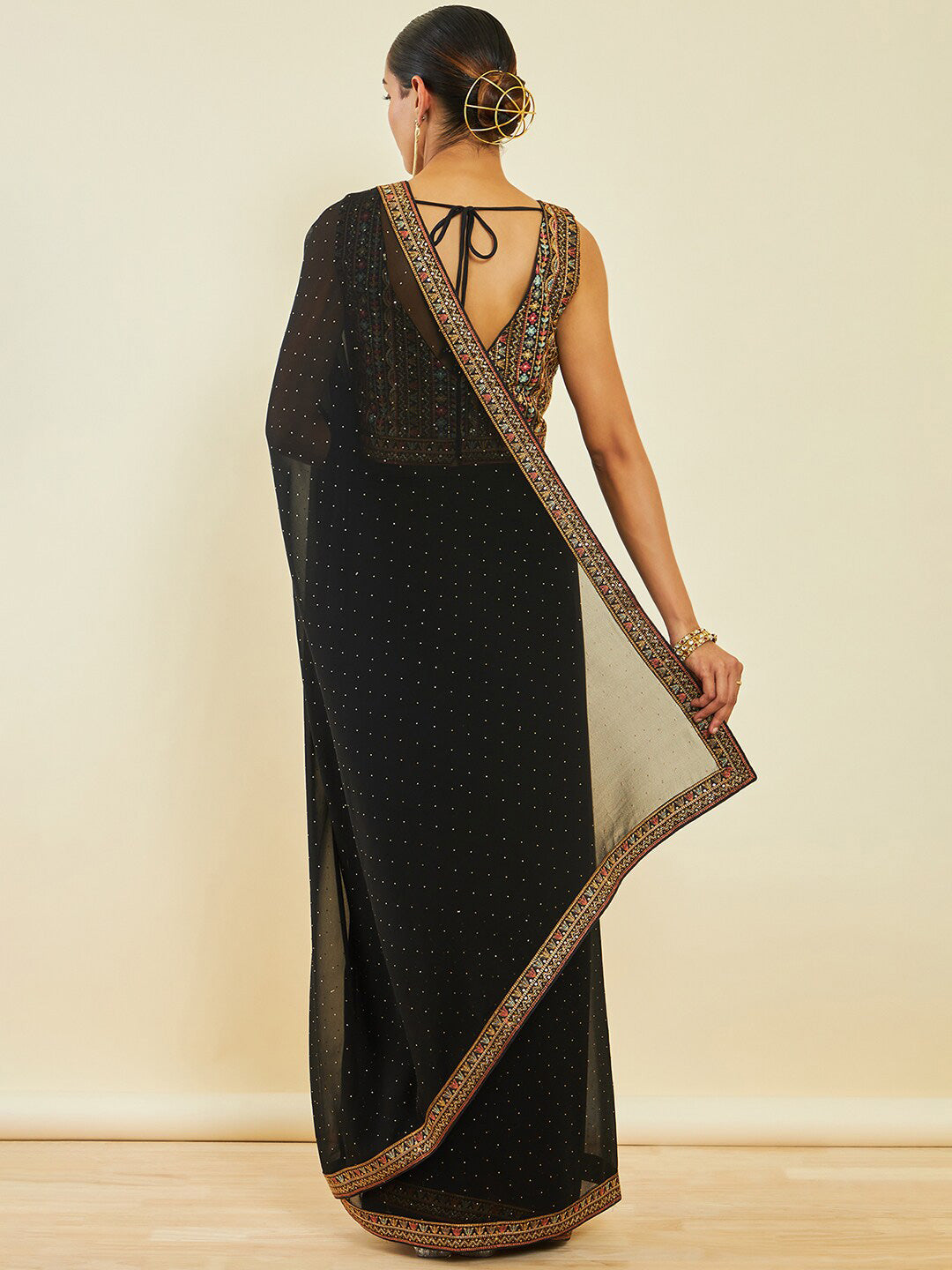 Soch Embellished Beads and Stones Saree - Distacart