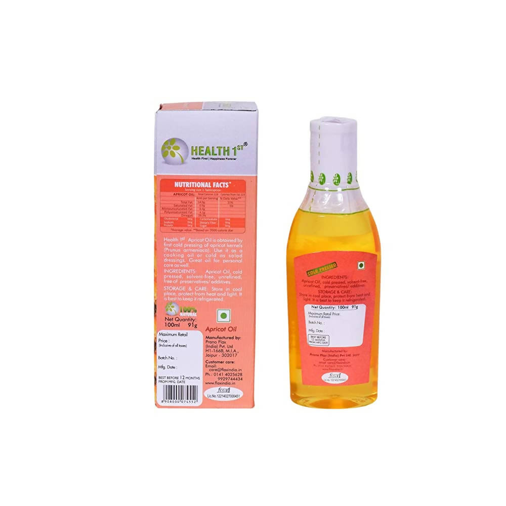 Health 1st Cold Pressed Apricot Oil - Distacart