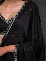 Thumbnail for Koskii Embellished Beads & Stones Detailed Satin Saree - Distacart