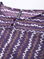 Thumbnail for HERE&NOW Abstract Printed Pure Cotton Kurta - Distacart