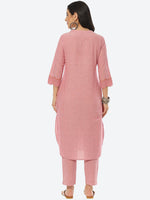 Thumbnail for Biba Women Self Design Kurta with Trousers - Distacart