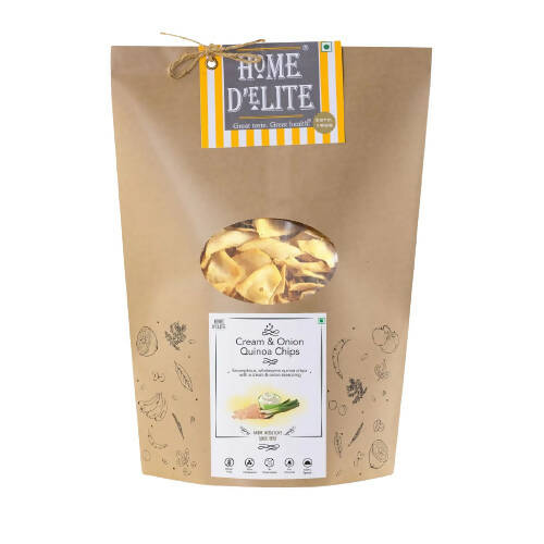 Home D'elite Cream & Onion Quinoa Chips - Distacart