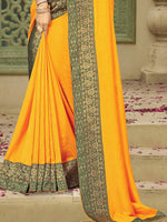 Thumbnail for Kalini Zari Embroidered Kanjeevaram Saree - Distacart