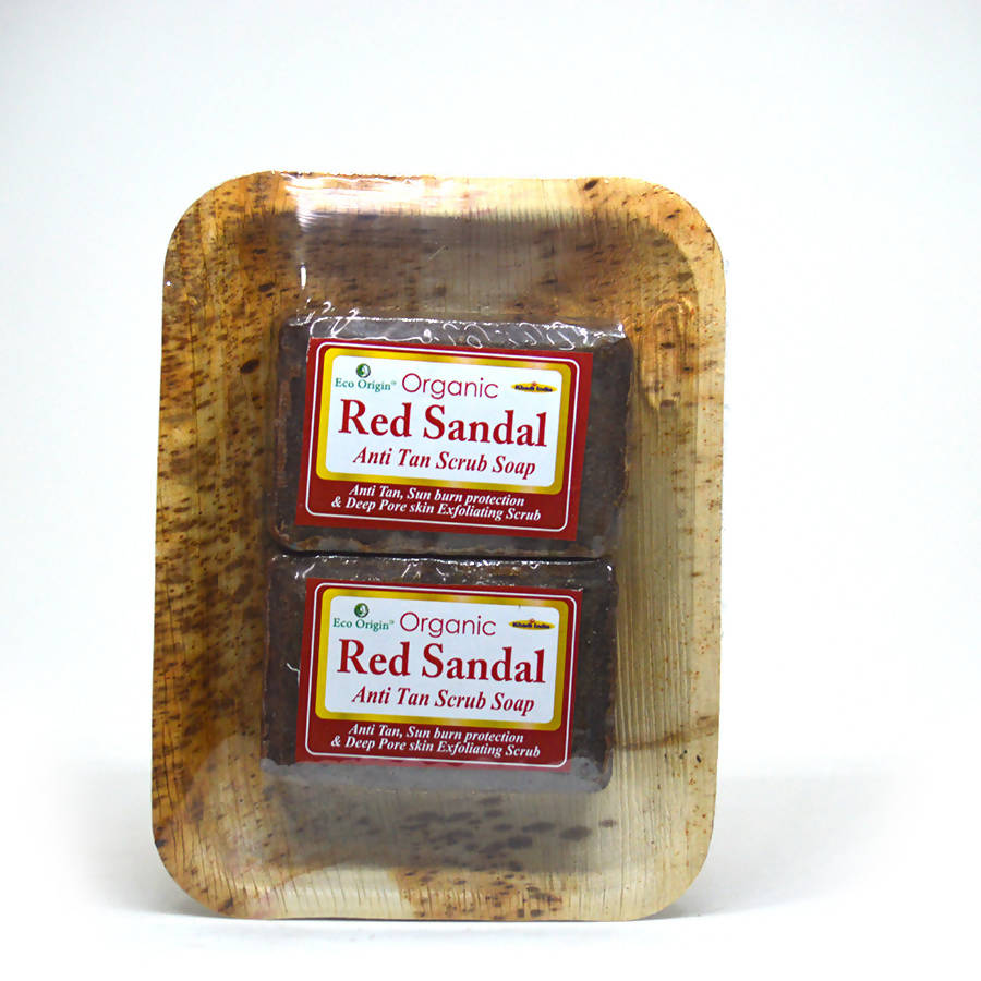 Khadi Eco Essentials Red Sandal Anti Tan Scrub Soap
