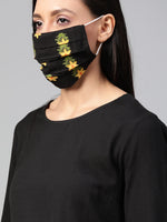 Thumbnail for HERE&NOW Women Black Solid Straight Kurta - Distacart