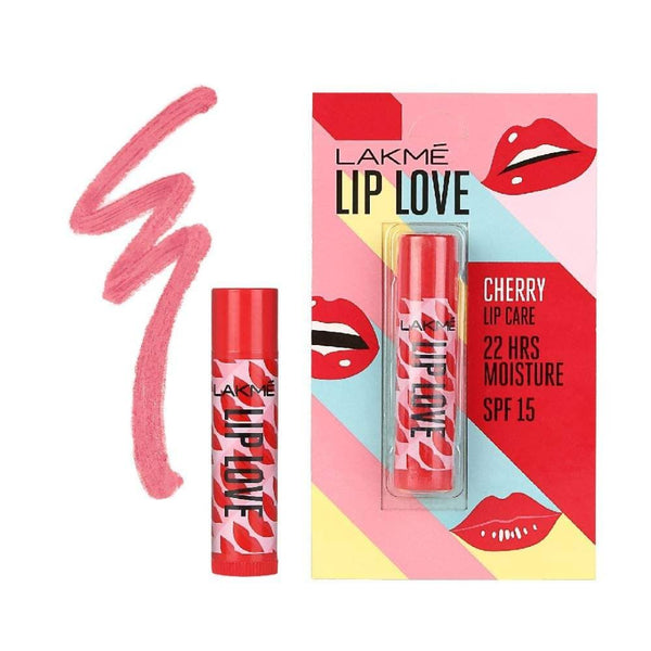 Lakme Lip Love Chapstick, Spf15 - Cherry - Distacart