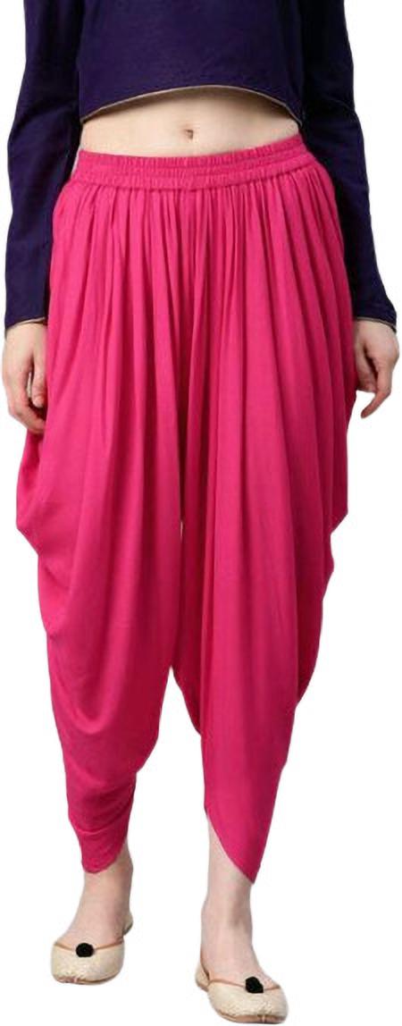 PAVONINE Rani Color Solid Beetel Rayon Fabric Patiala For Women & Girls - Distacart