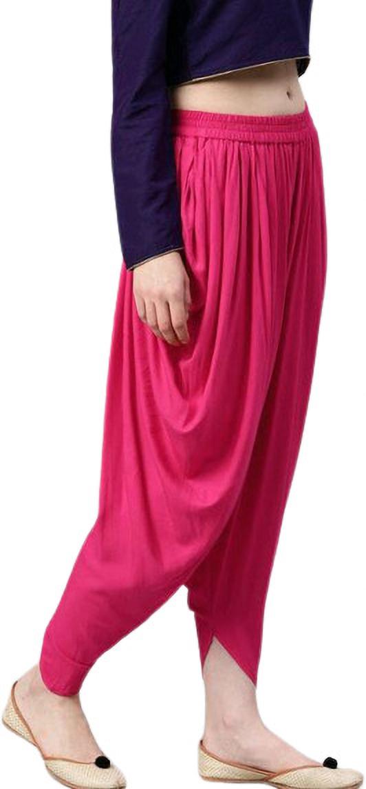 PAVONINE Rani Color Solid Beetel Rayon Fabric Patiala For Women & Girls - Distacart