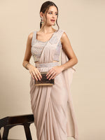Thumbnail for Mitera Embellished Embroidered Ready to Wear Leheriya Saree - Distacart